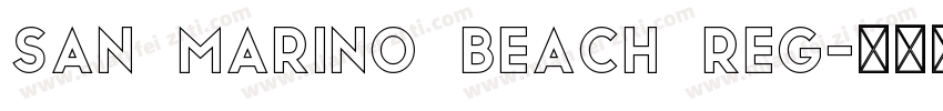 San Marino Beach Reg字体转换